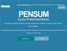 Tablet Screenshot of pensum.com.ve